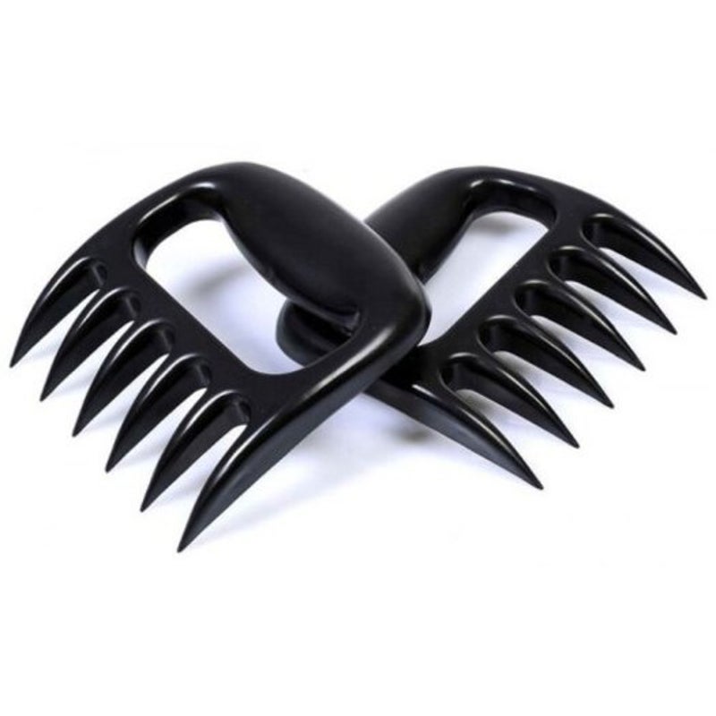 2Pcs Bbq Meat Claws Shredding Forks Black Cooking Utensils