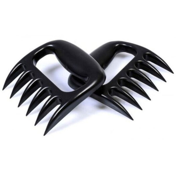 2Pcs Bbq Meat Claws Shredding Forks Black Cooking Utensils