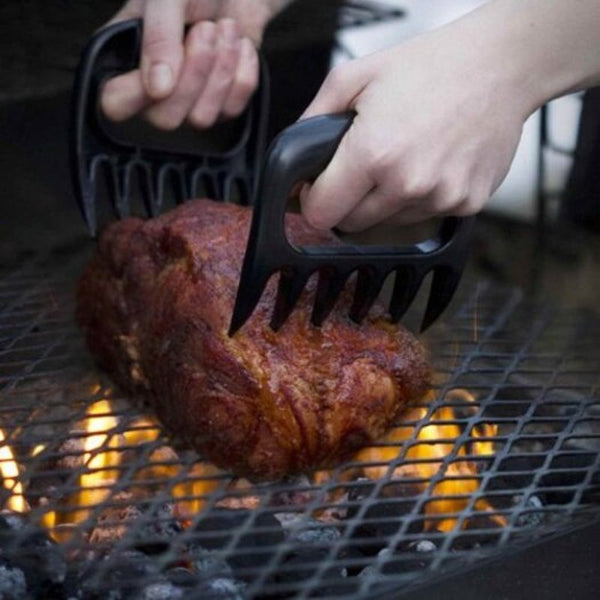 2Pcs Bbq Meat Claws Shredding Forks Black Cooking Utensils