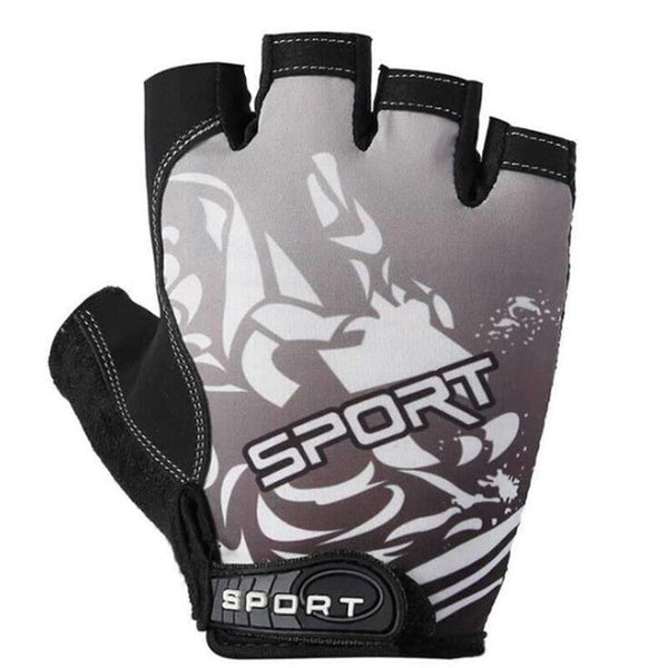 2Pcs/Set Non Slip Breathable Ultrathin Half Finger Bicycle Cycling L Gloves