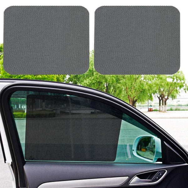Car Sun Shades Pairs Of 42 X 38Cm Dotted Stickers Reusable Side Sun Visors