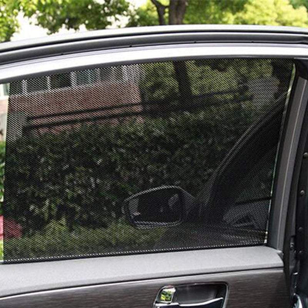 Car Sun Shades Pairs Of 42 X 38Cm Dotted Stickers Reusable Side Sun Visors