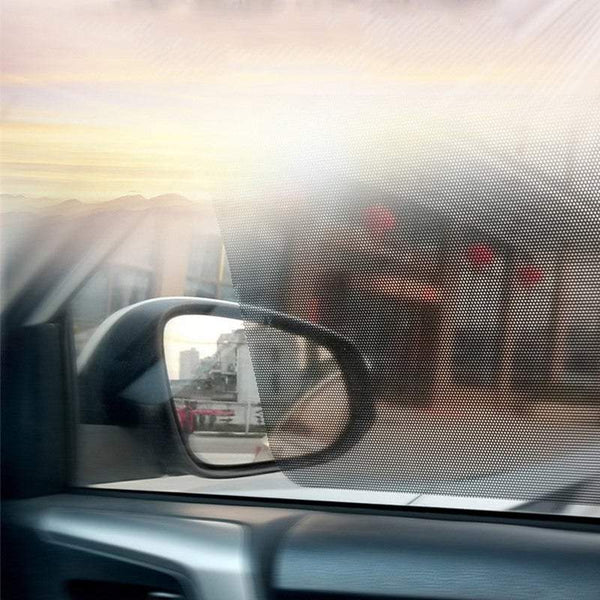 Car Sun Shades Pairs Of 42 X 38Cm Dotted Stickers Reusable Side Sun Visors