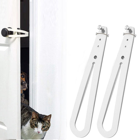2 Pieces Child Proof Door Lock Cat Holder Latch Fast Flex Strap Clip Baby Locks & Latches
