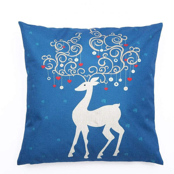 Christmas Led Lights Linen Cushion Covers Bed Sofa Decor Cushions & Decorative Pillows