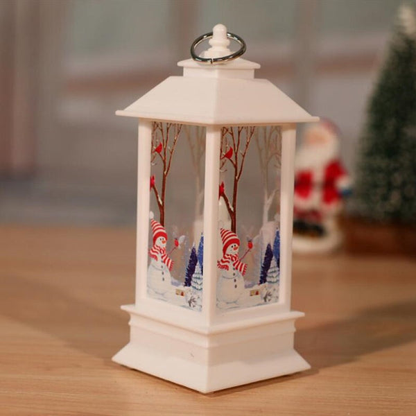 Seasonal Decorations Christmas Snowman Light Led Electronic Candle Table Lamp Night Decoration