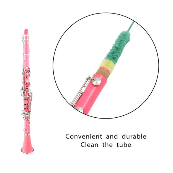 Clarinet Brush Soft Microfiber Cleaning Cleaner Pad Saver Tool Woodwind Accessories