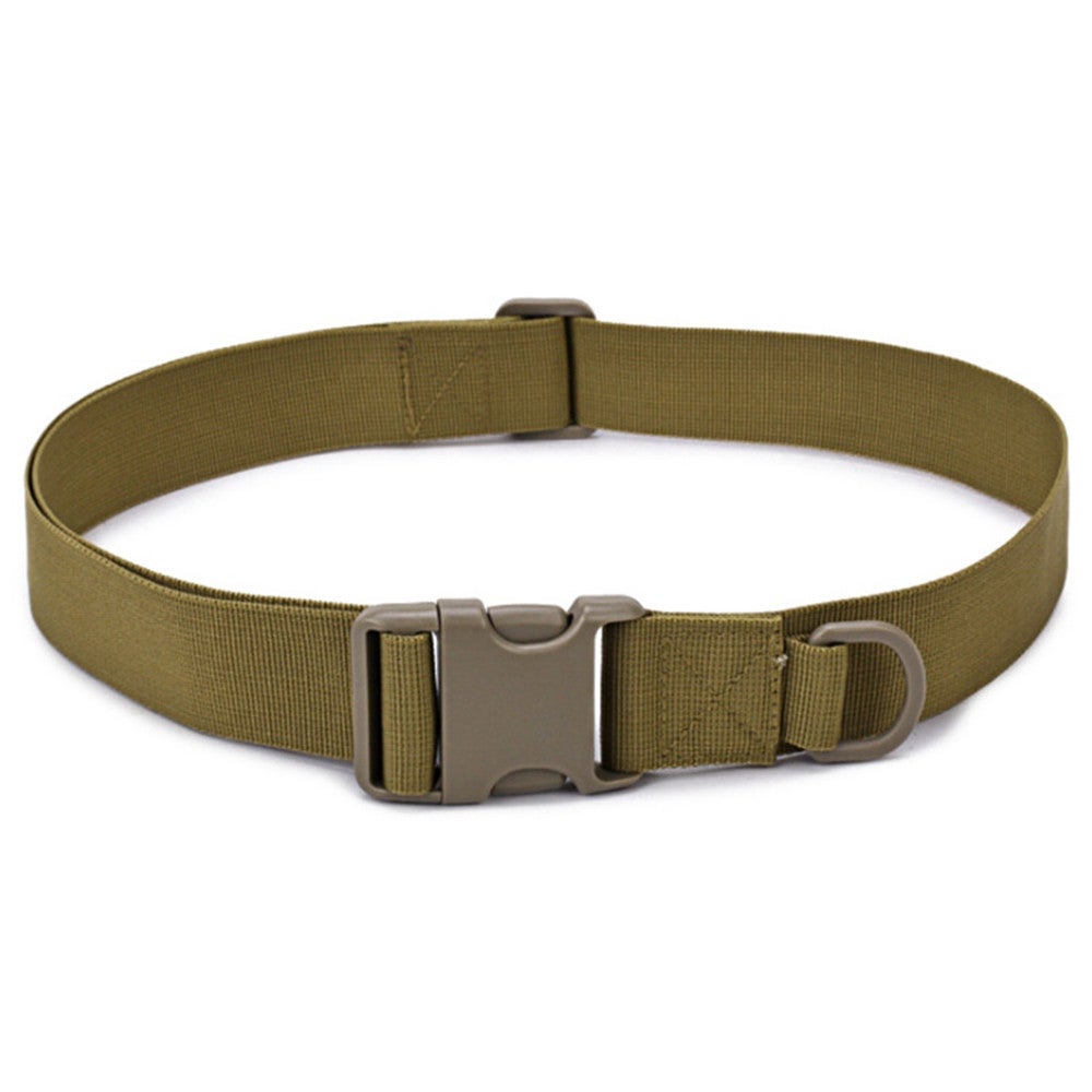 Combat Nylon Duty Tactical Sport Belt With Plastic Buckle Hook Loop Belts