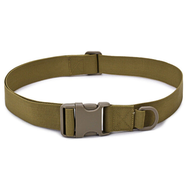 Combat Nylon Duty Tactical Sport Belt With Plastic Buckle Hook Loop Belts