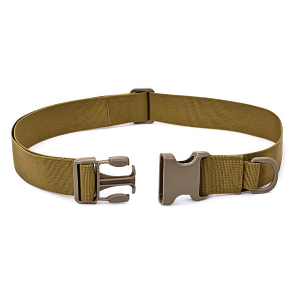 Combat Nylon Duty Tactical Sport Belt With Plastic Buckle Hook Loop Belts