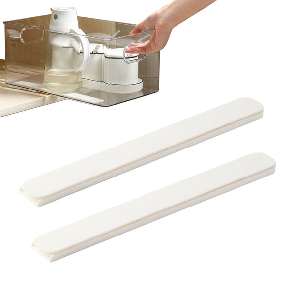 Drawer Organisers 2 Pieces Diy Pull Out Rail Basket Telescopic Track Drawer Organizers Slides For