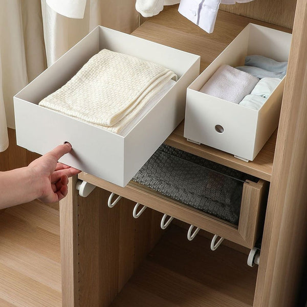 Drawer Organisers 2 Pieces Diy Pull Out Rail Basket Telescopic Track Drawer Organizers Slides For