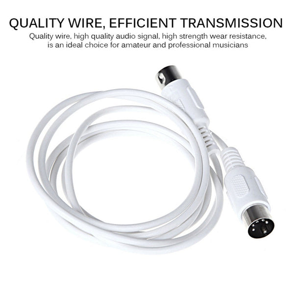 Electronic Piano Keyboard 1.5M Midi Cable 5Pin Male To Pc Cables Snakes & Interconnects