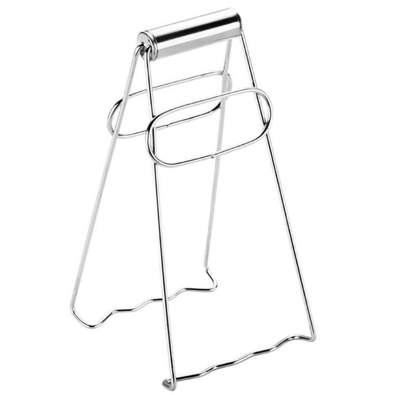 Stainless Steel Foldable Hot Dish Lifter Anti Scalding Bowl Splint Pot Clip Kitchen Tool Oven Mitts & Potholders
