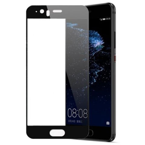Tempered Glass Full Cover Shatter Proof Membrane For Huawei P10 Black