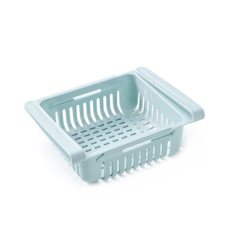 2Pcs Fridge Storage Rack Kitchen Organizer Refrigerator Freezer Shelf Holder Pull Out Drawer Organiser Racks & Holders