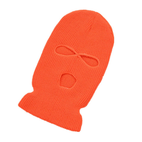 Full Face Cover Mask 3-Hole Balaclava Knitted Beanie Hat Scarf Warm Masks