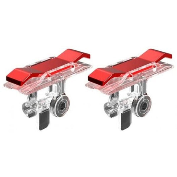 2Pcs/ Set Gaming Trigger Shooting Fire Button Aim Key Smart Phone Controller Red Controllers & Attachments