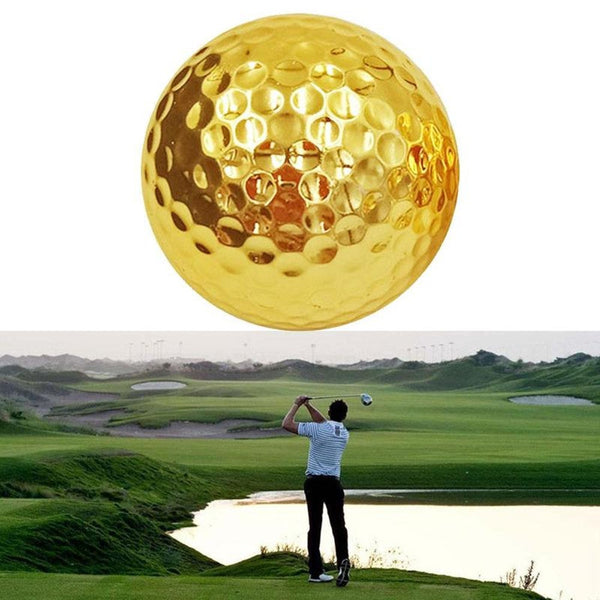 Gold For Golfer Indoor Outdoor Swing Practice Putter Training Golf Balls