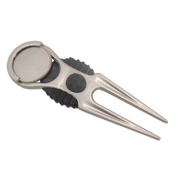 Divot Tools Stainless Steel Golf Club Ball Putting Green Fork Divot Repair Switchblade Tool