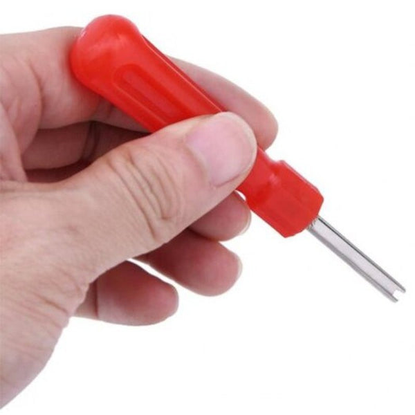2Pcs High Quality Car Motorcycle Tyre Valve Core Wrench Removal Tool Red Bike Tools