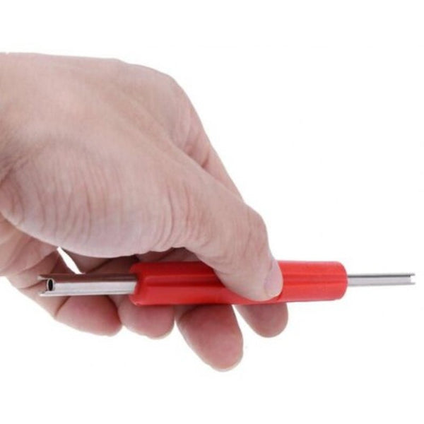 2Pcs High Quality Car Motorcycle Tyre Valve Core Wrench Removal Tool Red Bike Tools