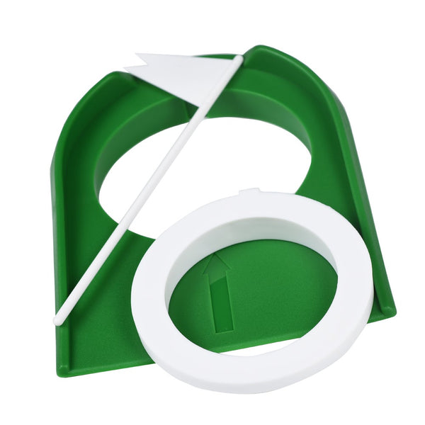 2Pcs Indoor Golf Putting Trainer With Hole Flag Putter Green Practice Aid Yard Outdoor Training Other Golf Accessories