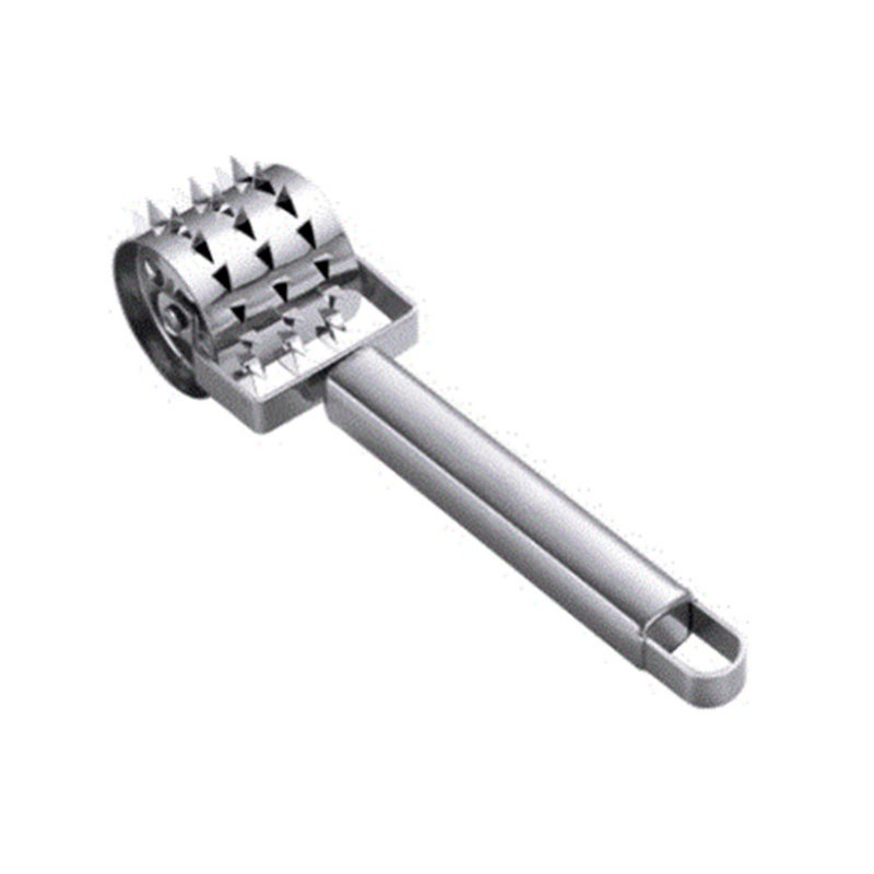 2Pcs Meat Tenderizer Kitchen Accessories Steak Pork Chicken Stainless Steel Rolling Cooking Tools Meat Tenderizers