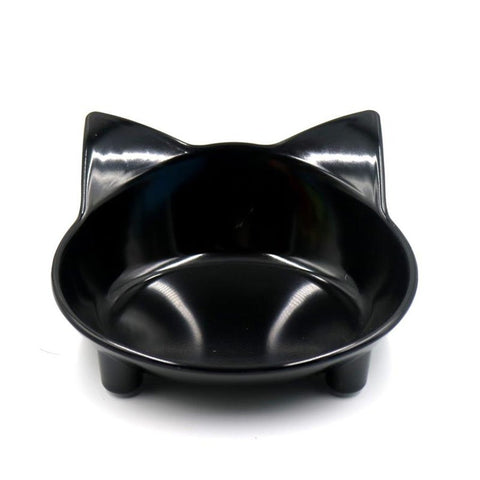 2Pcs Melamine Pet Bowl Non Slip Cute Cat Dogs Drinking Water Food Bowls Supplies