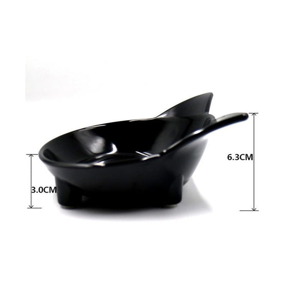 2Pcs Melamine Pet Bowl Non Slip Cute Cat Dogs Drinking Water Food Bowls Supplies Dishes Feeders & Fountains