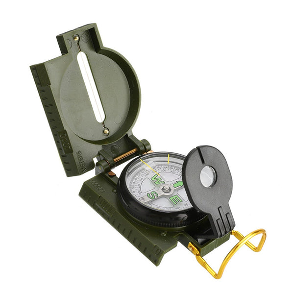 Multifunction Portable Folding Lens Outdoor Camping Military Compass Navigation Tool Compasses