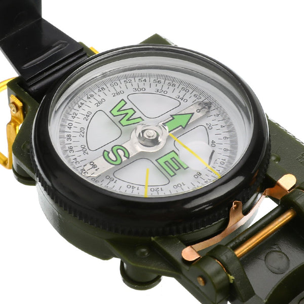 Multifunction Portable Folding Lens Outdoor Camping Military Compass Navigation Tool Compasses