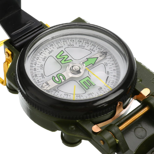 Multifunction Portable Folding Lens Outdoor Camping Military Compass Navigation Tool