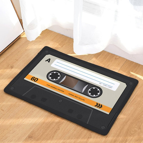 2Pcs Music Tape Anti Slip Doormat Vacuuming Kitchen Bedroom Bath Floor Mats Entrance Kids Prayer 4060Cm Rugs