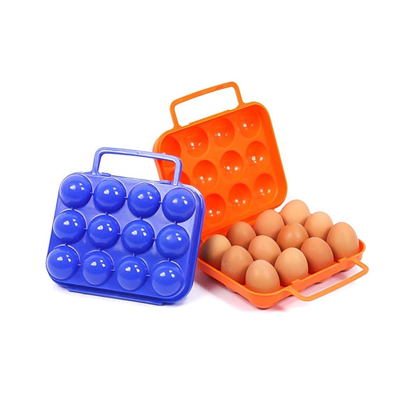 2Pcs Outdoor Camping Tableware Portable Picnic Bbq Egg Box Container Storage Boxes Travel Kitchen Utensils Gear