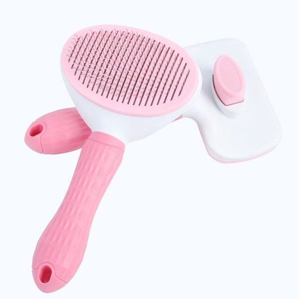 2Pcs Pet Dog Hair Brush Cat Comb Grooming Stainless Steel Long Dogs