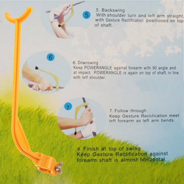 2Pcs Practice Guide Golf Swing Trainer Beginner Alignment Clubs Gesture Correct Wrist Training Aids Tools Accessories Swing Trainers