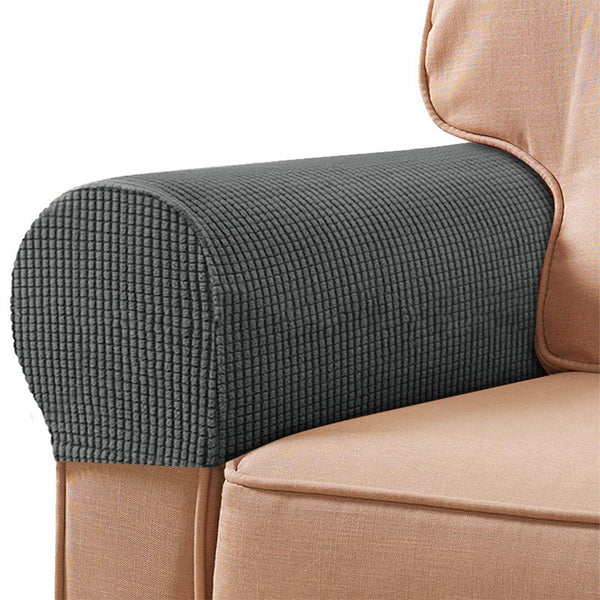 2Pcs Removable Sofa Armrest Covers Stretch Chair Protectors Couch