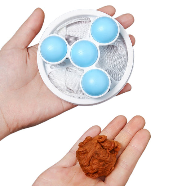 2Pcs Reusable Washing Machine Floating Lint Mesh Bags Lint Removers