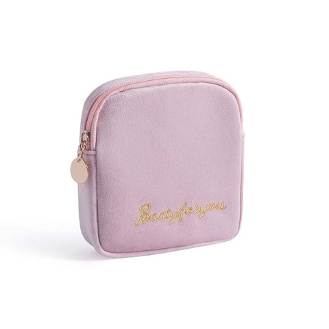 2Pcs Sanitary Napkin Storage Bag Canvas Pad Makeup Coin Purse Jewelry Organizer Credit Card Pouch Case Tampon Packaging