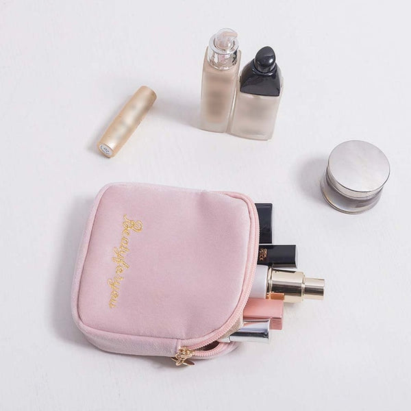 2Pcs Sanitary Napkin Storage Bag Canvas Pad Makeup Coin Purse Jewelry Organizer Credit Card Pouch Case Tampon Packaging Women's Bags & Handbags