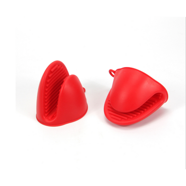 2Pcs Silicone Kitchenware Microwave Oven Mitt Gloves Proximity Non Slip Stick Oven Mitts & Potholders