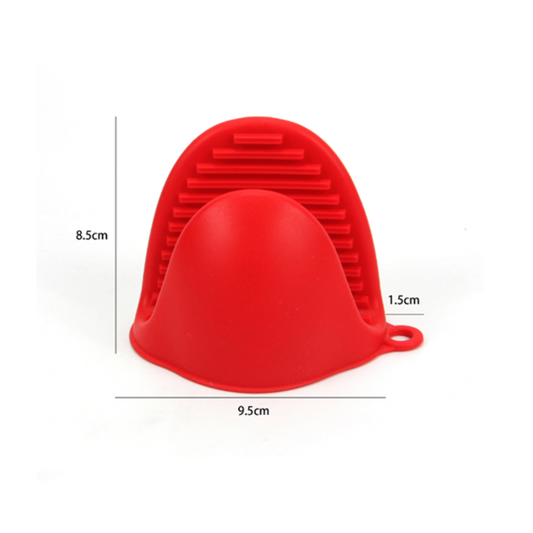 2Pcs Silicone Kitchenware Microwave Oven Mitt Gloves Proximity Non Slip Stick Oven Mitts & Potholders