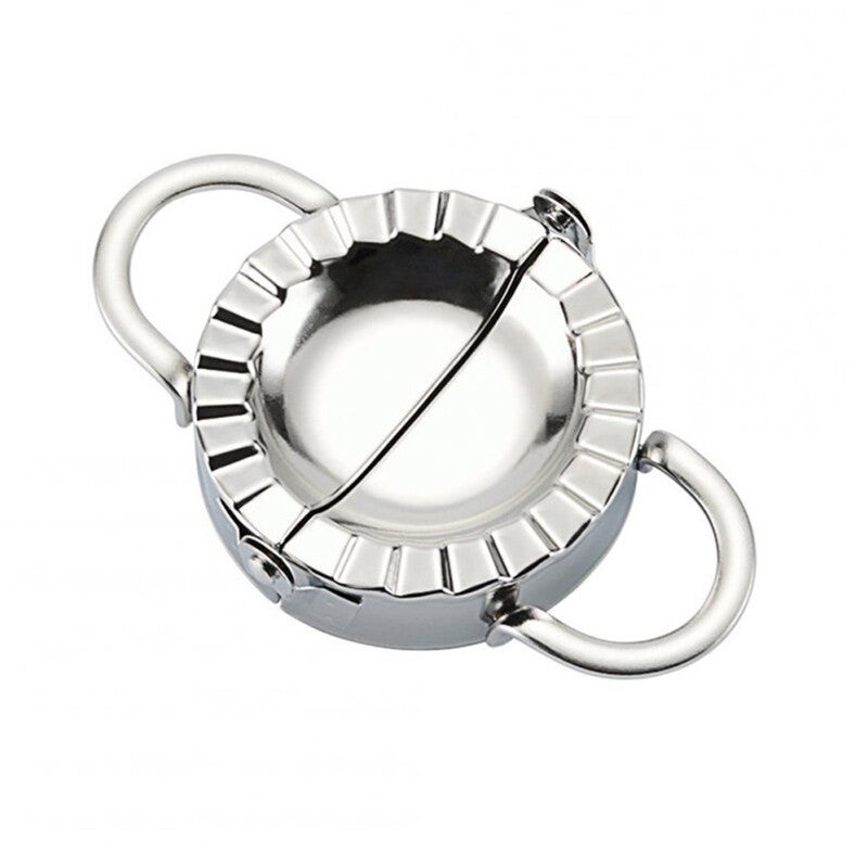 2Pcs Stainless Steel Dumpling Maker Wraper Dough Cutter Dumplings Mold Muffin Pans & Baking Moulds