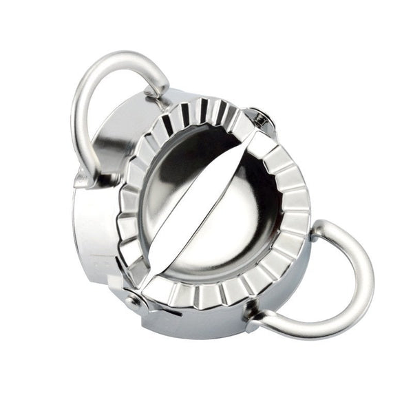 2Pcs Stainless Steel Dumpling Maker Wraper Dough Cutter Dumplings Mold Muffin Pans & Baking Moulds