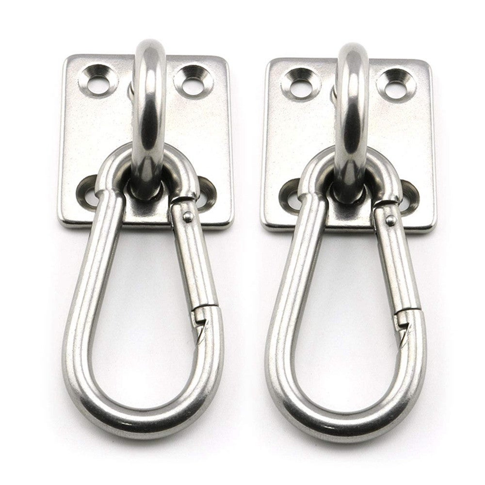 2Pcs Suspended Ceiling Wall Mount U Shaped Hooks Stainless Steel Heavy Duty Multi Function Hammock Metal Base Hooks & Hangers