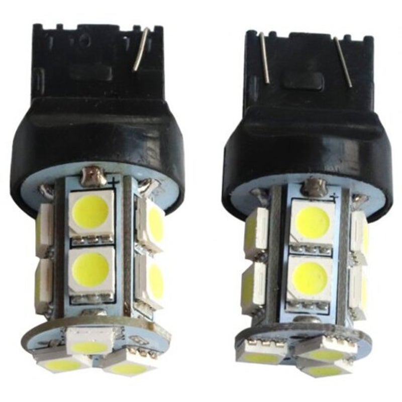 2Pcs T20 7440 Turn Signal Light 6.5W 5050 13Smd Ledreverse White Black Light Bulbs