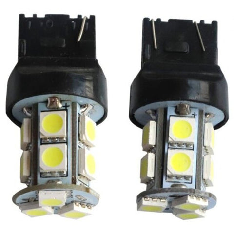 2Pcs T20 7440 Turn Signal Light 6.5W 5050 13Smd Ledreverse White Black Light Bulbs