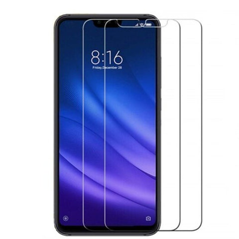 2Pcs Tempered Glass Screen Protective Case For Xiaomi 8 Lite Transparent