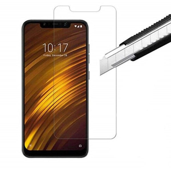 2Pcs Tempered Glass Screen Protective Case For Xiaomi Pocophone F1 Transparent Screen Protectors